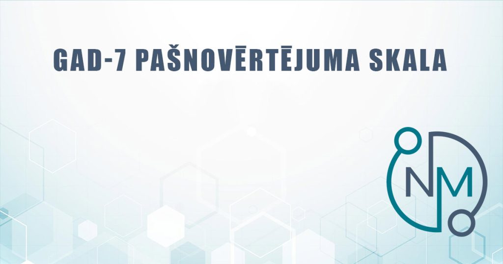 GAD-7 pašnovērtējuma skala